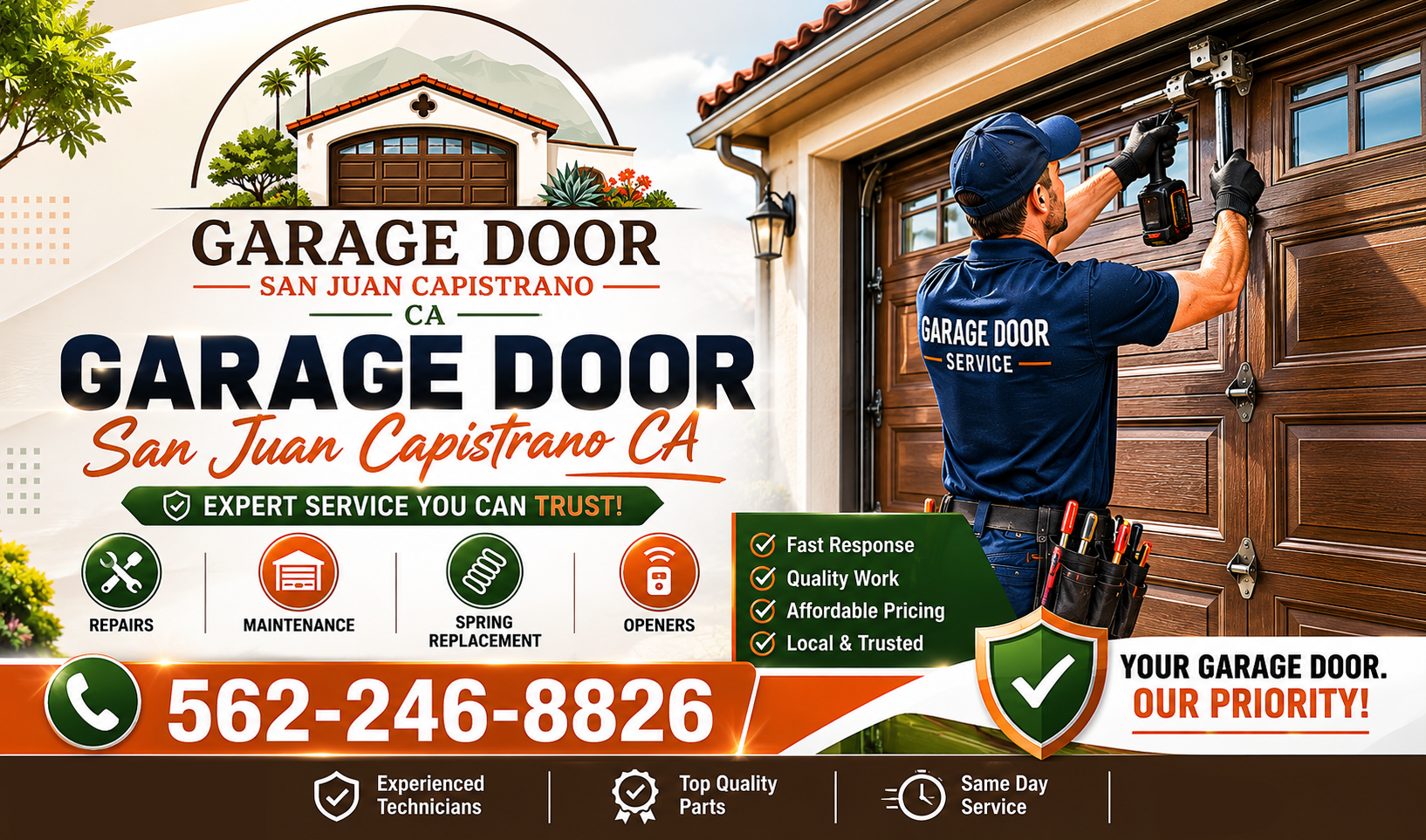 Garage Door San Juan Capistrano CA | Repair & Installation